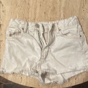 PacSun Women's White Denim Shorts